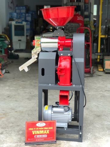 Máy Xát Gạo Takyo TK195R Sàng Rung Lọc Sạn, Đầu Xát Inox