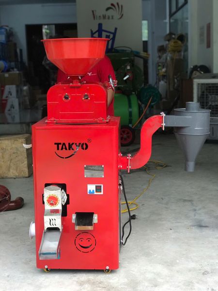 Máy xát gạo lứt, gạo trắng tách trấu, cám Takyo TK250