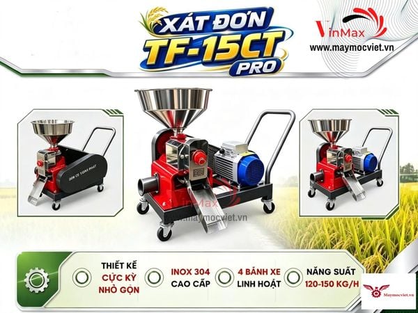 Máy Xát Gạo Mini Cho Gia Đình Toàn Phát TF-15CT