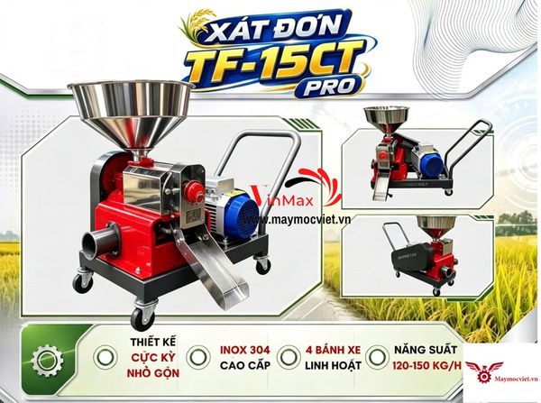 Máy Xát Gạo Mini Cho Gia Đình Toàn Phát TF-15CT
