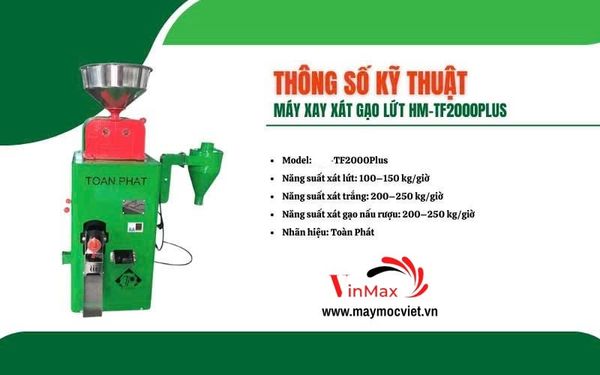 Máy Xay Xát 2 Chức Năng Toàn Phát TF2000Plus