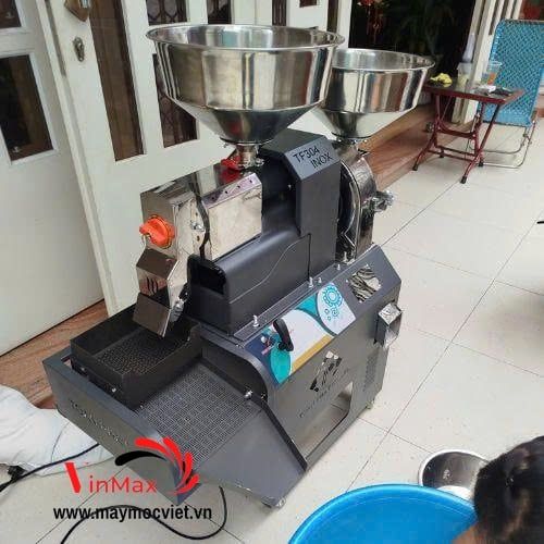 Máy xay xát Toàn Phát TF304 Inox đảo chiều 3 tác dụng sàng rung lọc sạn