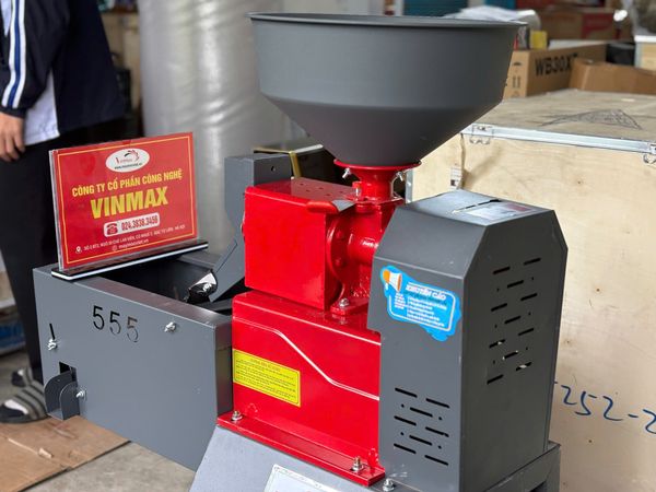 Máy Xát Gạo, Vỡ Hạt Mini Toàn Phát TF555S Có Hộp Lọc Sạn
