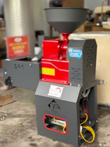 Máy Xát Gạo, Vỡ Hạt Mini Toàn Phát TF555S Có Hộp Lọc Sạn