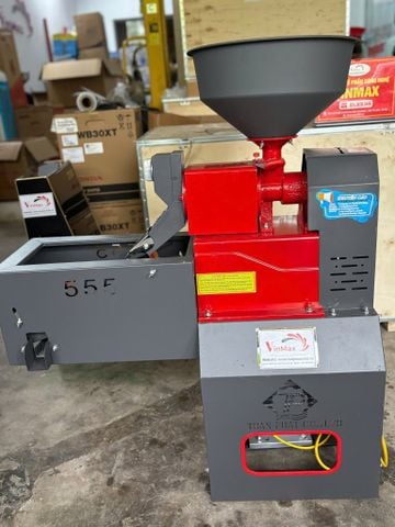 Máy Xát Gạo, Vỡ Hạt Mini Toàn Phát TF555S Có Hộp Lọc Sạn