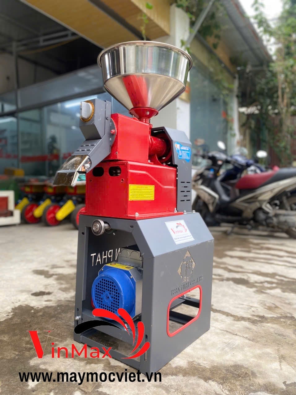 Máy Xát Gạo, Vỡ Hạt Toàn Phát Mini 555 Mẫu Mới – Vinmax- maymocviet.vn