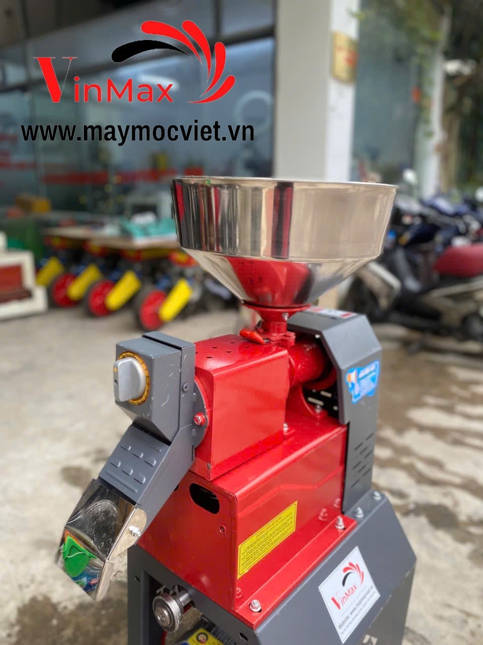 Máy Xát Gạo, Vỡ Hạt Toàn Phát Mini 555 Mẫu Mới – Vinmax- maymocviet.vn