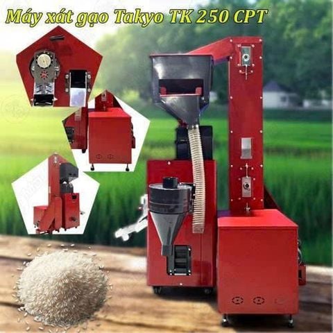 Máy xát gạo trắng, gạo lứt Takyo TK250RPT