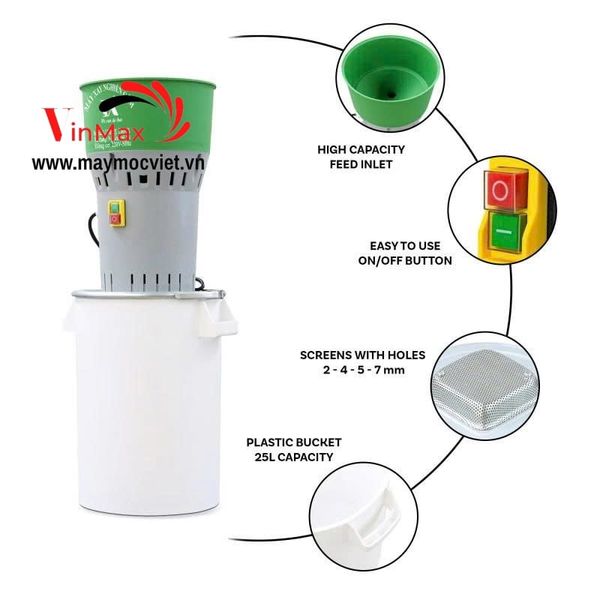 Máy xay nghiền cám cho gia súc, gia cầm Turbo TXN50