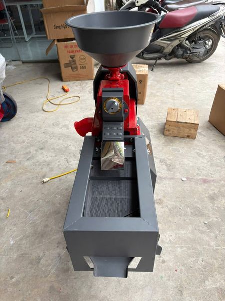 Máy Xay Xát Gạo Mini Hộp Lọc Sàng Rung TF555