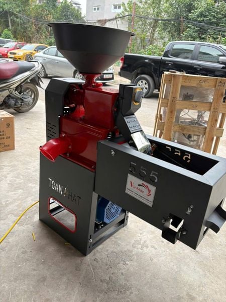 Máy Xay Xát Gạo Mini Hộp Lọc Sàng Rung TF555