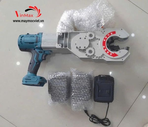 Máy siết vặn Coupler nối sắt thép D32 chạy pin