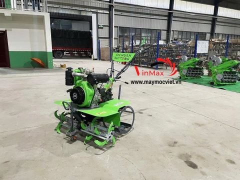 Máy Xới Đất 2 Cầu Phay Trước Chạy Dầu Turbo TBX186