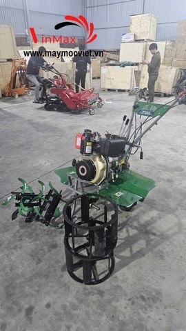 Máy Xới Đất 2 Cầu Phay Trước Kama 178F Đề Nổ