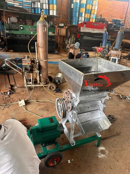 Máy xát vỏ cà phê tươi cối inox Turbo TBCF600