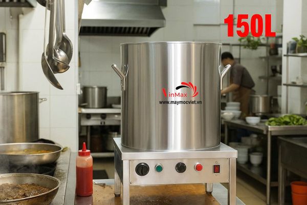 Nồi nấu phở điện liền nồi Vinmax 150L VMP150