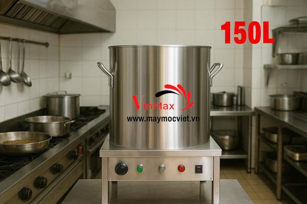 Nồi nấu phở điện liền nồi Vinmax 150L VMP150