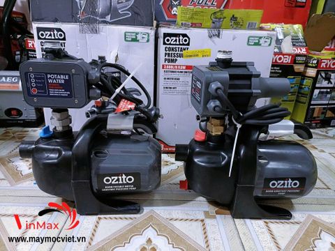 Máy bơm nước điều áp OZITO CPPAS-800, áp suất ổn định, đẩy cao 40m