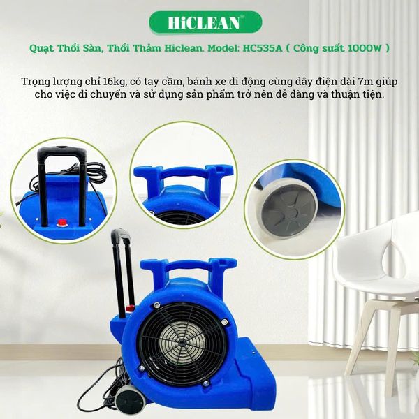 Quạt thổi thảm HiClean HC535A
