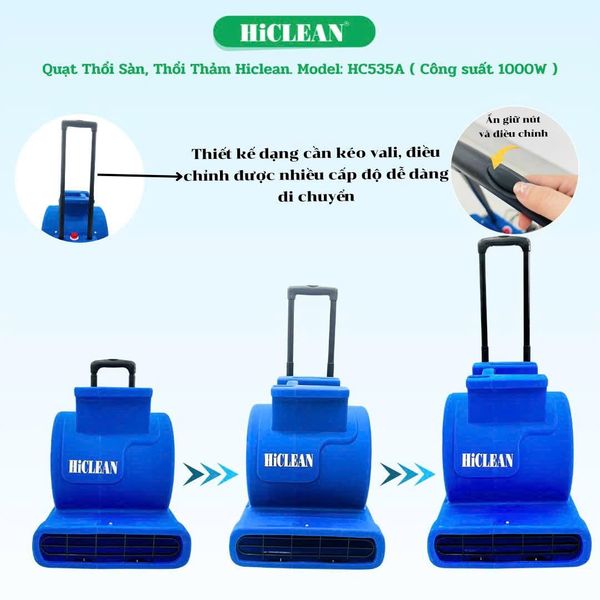 Quạt thổi thảm HiClean HC535A