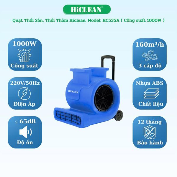 Quạt thổi thảm HiClean HC535A