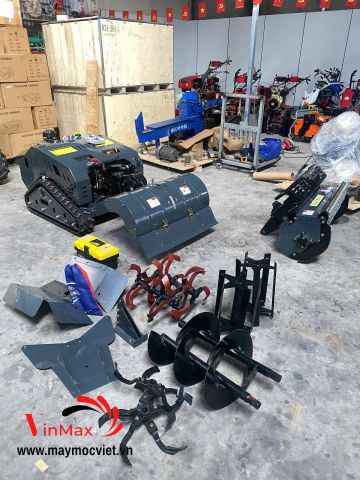 Robot Làm Đất Đa Năng Điều Khiển Từ Xa 20HP Turbo RTB1020