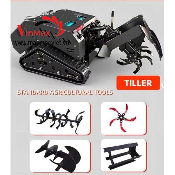 Robot Làm Đất Đa Năng Điều Khiển Từ Xa 20HP Turbo RTB1020
