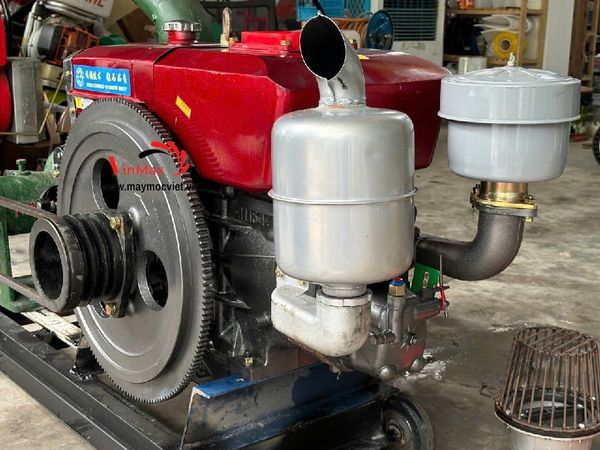 Máy Hút Cát Sên 100 Buồng 40 Cánh Gang Đầu Nổ D24 Đề Điện B10024