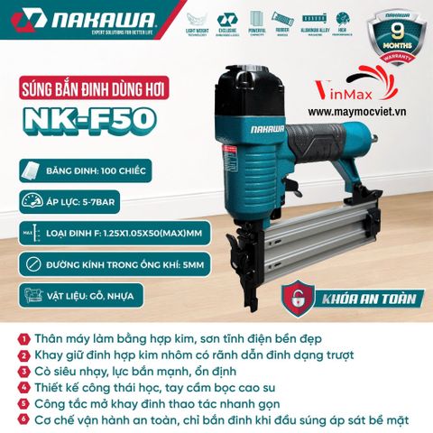 Súng bắn đinh dùng hơi NAKAWA NK-F50