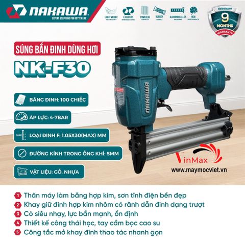 Súng bắn đinh dùng hơi NAKAWA NK-F30