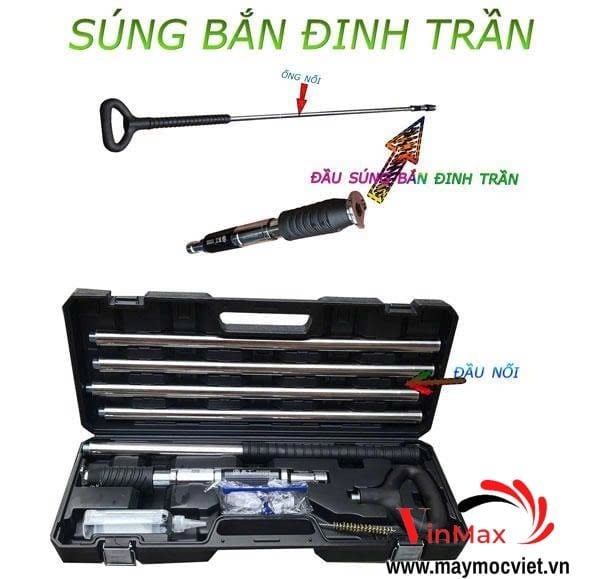 Súng Bắn Ty Ren Trần Inox Giảm Thanh T5000S