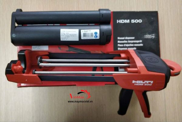 Súng bơm keo hóa chất cấy thép Hilti HDM500