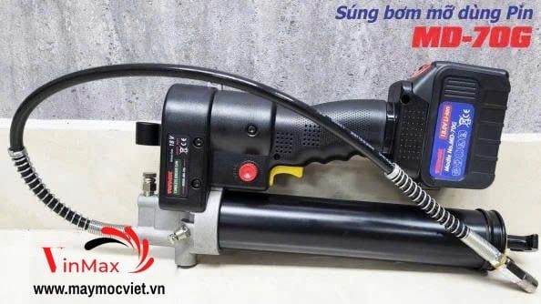 Máy Bơm Mỡ Cầm Tay Dùng Pin TOPMAX MD-70G
