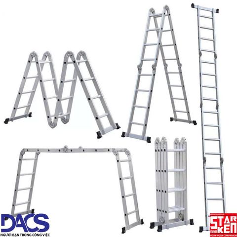 Thang nhôm gấp 4 khúc Starken ST403H