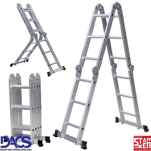 Thang nhôm gấp 4 khúc Starken ST403H