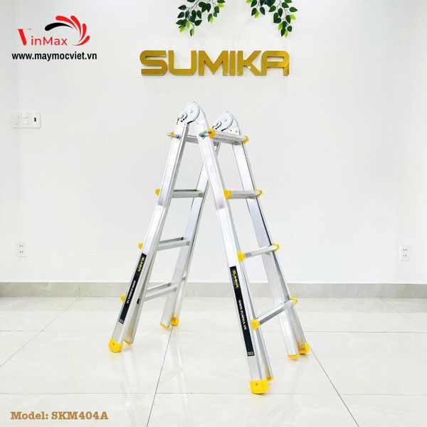 Thang nhôm chữ A rút lồng SUMIKA SKM404A