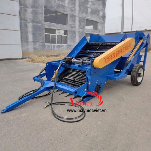 Dàn Thu Gom Đá, Nhổ Khoai, Củ Cải Gắn Máy Kéo 90HP Shoshin S120
