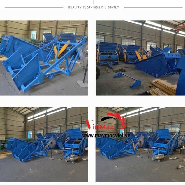 Dàn Thu Gom Đá, Nhổ Khoai, Củ Cải Gắn Máy Kéo 90HP Shoshin S120