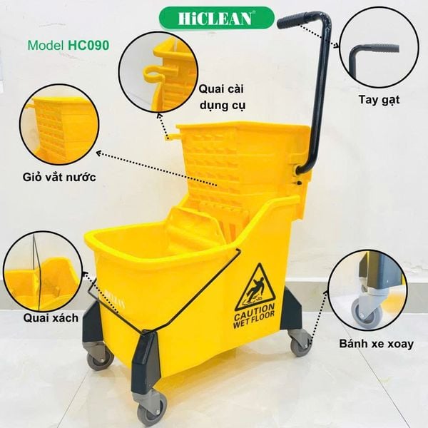 Xe vắt nước lau nhà HiClean HC 090