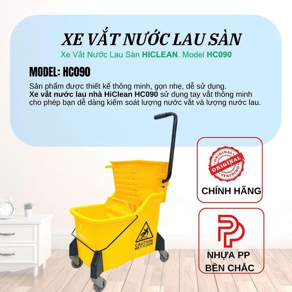 Xe vắt nước lau nhà HiClean HC 090