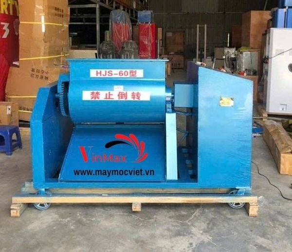 Máy Trộn Bê Tông 2 Trục Ngang HJS-60 – Máy Trộn Cưỡng Bức 60L