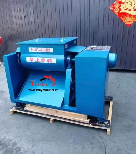 Máy Trộn Bê Tông 2 Trục Ngang HJS-60 – Máy Trộn Cưỡng Bức 60L