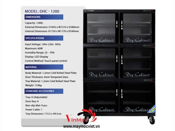 Tủ chống ẩm Digi-Cabi DHC-1200
