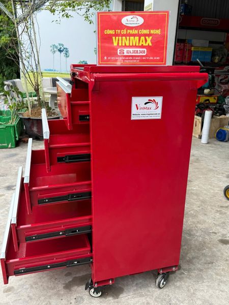 Tủ để đồ nghề 5 ngăn kéo bánh xe di chuyển TVM05