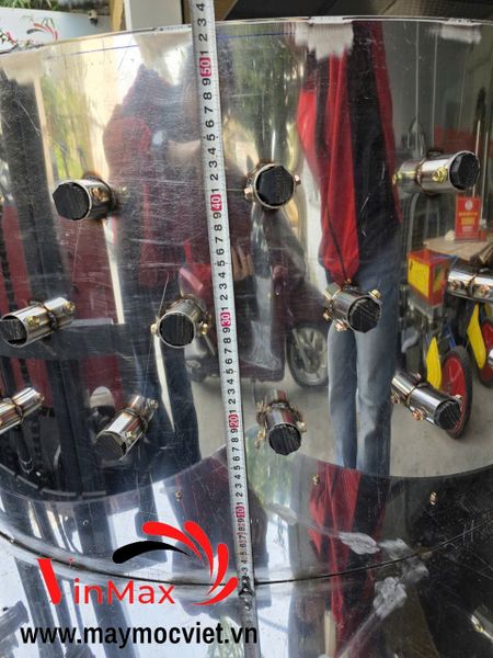 Máy Vặt Lông Dê Lồng 120cm Núm Lốp Ô Tô 3 Pha Có Cửa Xả VMD120-3