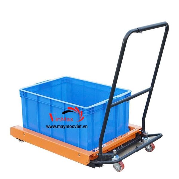 Xe Đẩy Thùng Nhựa Chứa Hàng Turbo