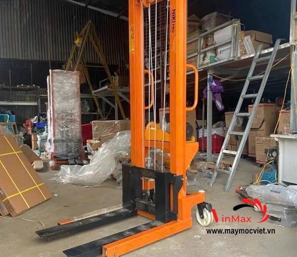 Xe Nâng Tay Niki 1300Kg Lắp Tời Điện Nâng Cao 3m