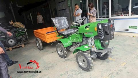 Máy Xới Đất Ngồi Lái Mini 2 Cầu Turbo 18HP TBL198