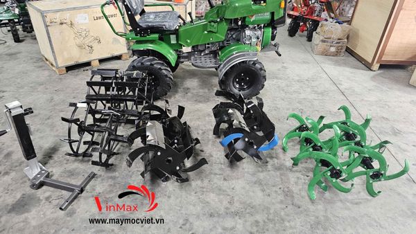 Máy Xới Đất Ngồi Lái Mini 2 Cầu Turbo 18HP TBL198