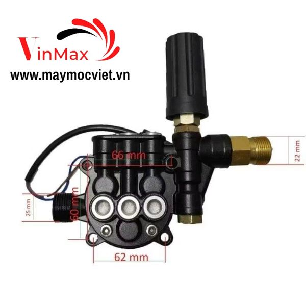 Đầu bơm máy rửa xe chỉnh áp